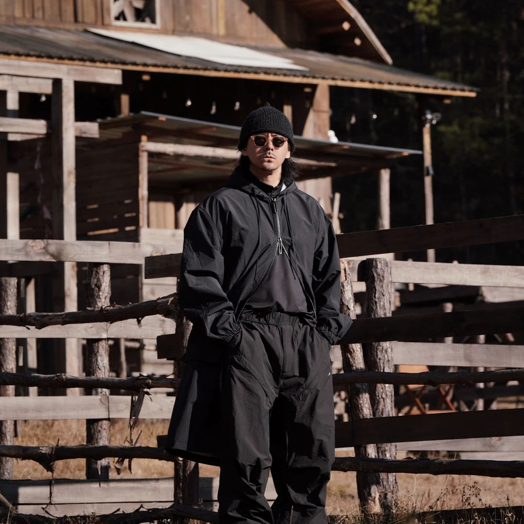 着乐户外系列 百搭大口袋长款宽松外套 5502