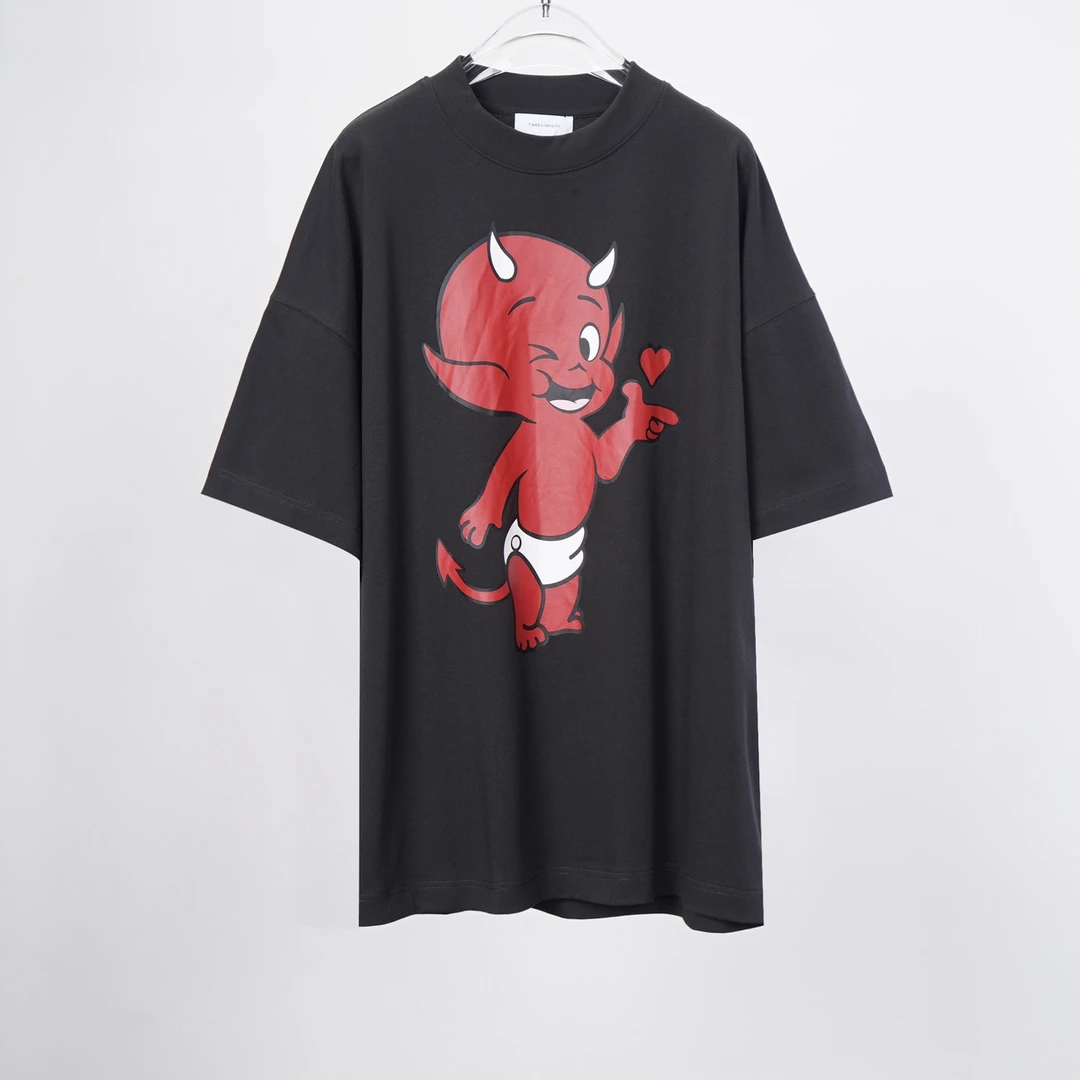 24秋季新款  高级感宽松T恤小恶魔 0344