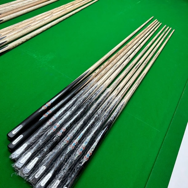 梅斯百战1小头杆台球杆中式斯诺克鲍鱼贝雕刻镶嵌