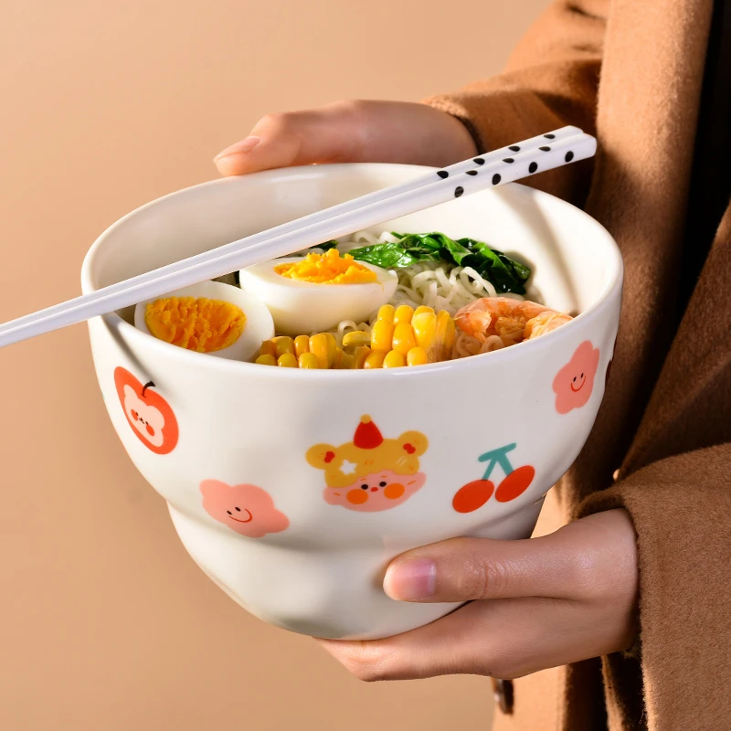 2025新款高颜值个人专用饭碗酸奶碗可爱女生陶瓷碗特别好看的小碗