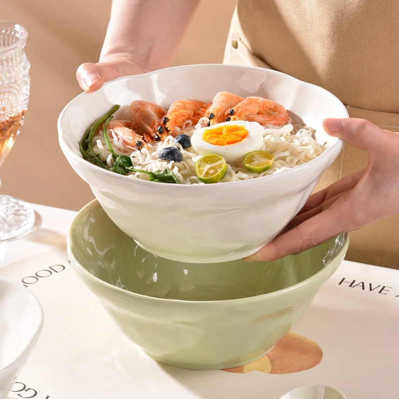 陶瓷碗宿舍泡面碗2025新款饭碗汤碗个人专用吃饭轻奢碗碟餐具