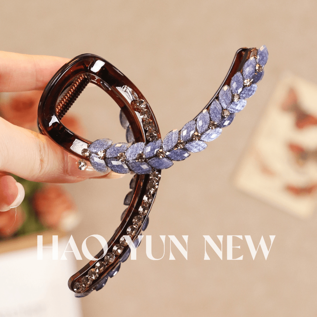 【临清】麦穗抓夹后脑勺盘发鲨鱼夹高级感精致气质发夹头饰A087