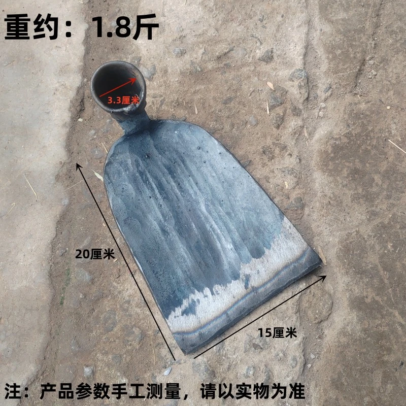 手工锻打螺纹钢老式农用锄挖地挖树根挖笋开荒加厚锄头家用挖土