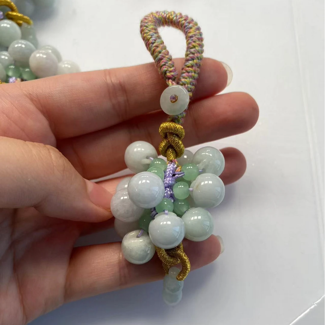 天然翡翠A货有瑕完美主义慎拍圆圆满满车挂包挂挂件多样性发其一