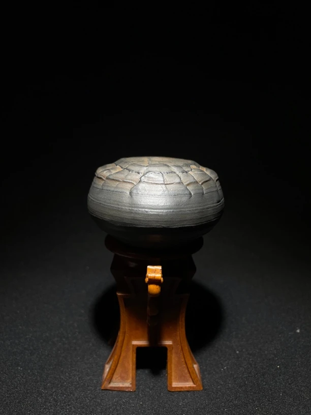 单面花胆 郴州龟纹石 原石 形似禅台 大小适中题材百搭