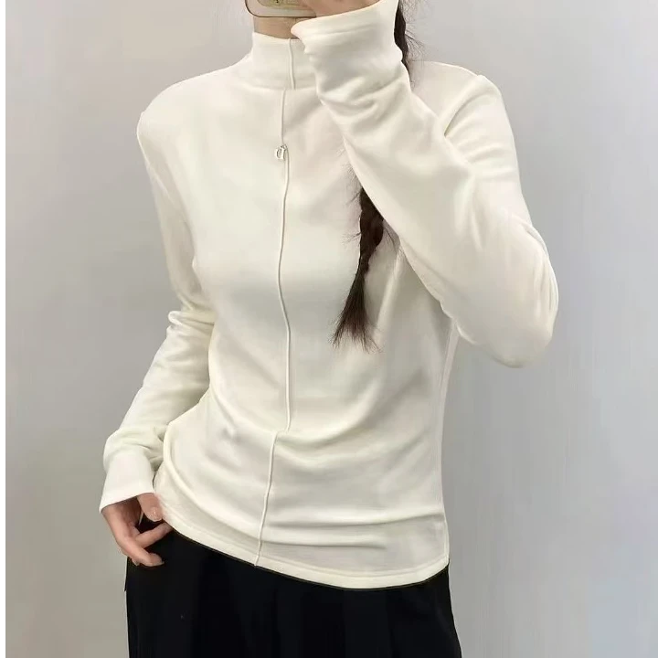 慕斯羊狨A1381米D钻打底衫