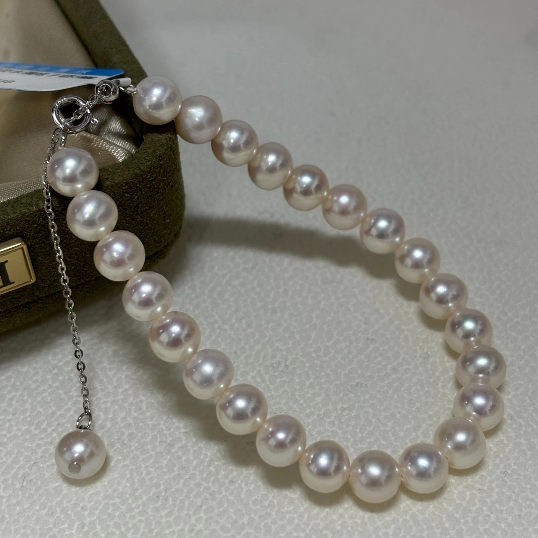 S925银 淡水珍珠手链 P1110 停售