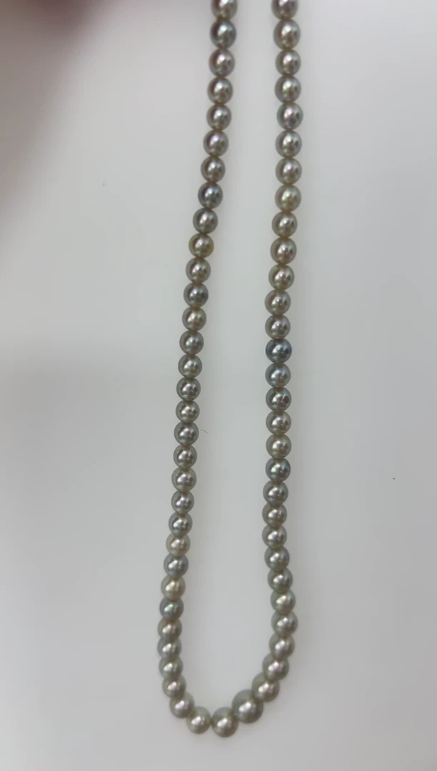 【闪购商品】海水珍珠DA未镶嵌t517 灰珠串链 6