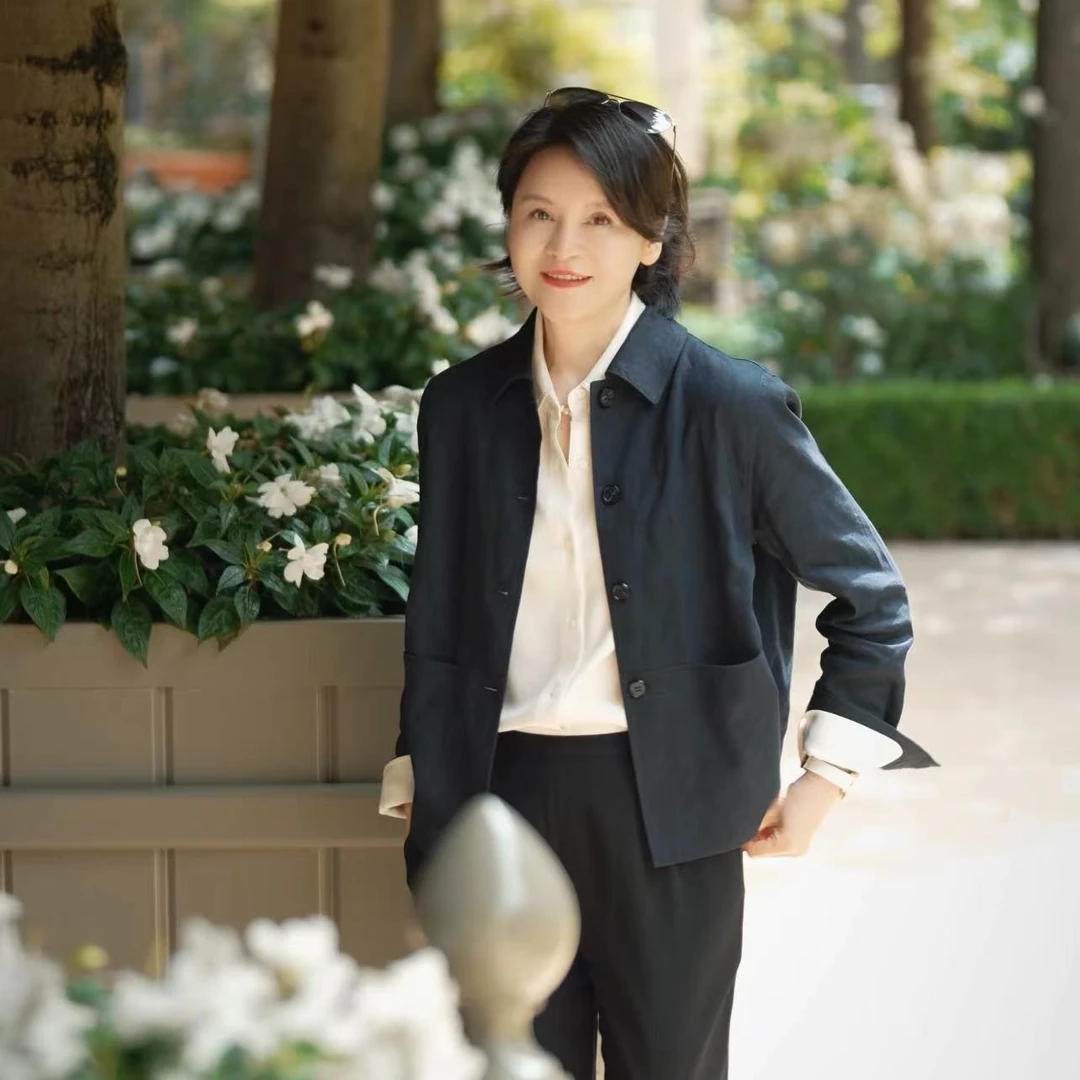 我是摩羯 呼啸山庄 意大利嵿及亚麻H型树脂纽扣腔调休闲外套上衣