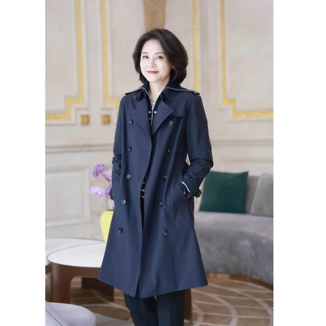 我是摩羯 轻井泽之秋 记忆面料双面双色抗皱防泼水长款短款外套