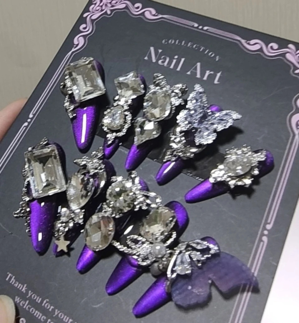 纯手工穿戴甲爆闪重工满钻4.0