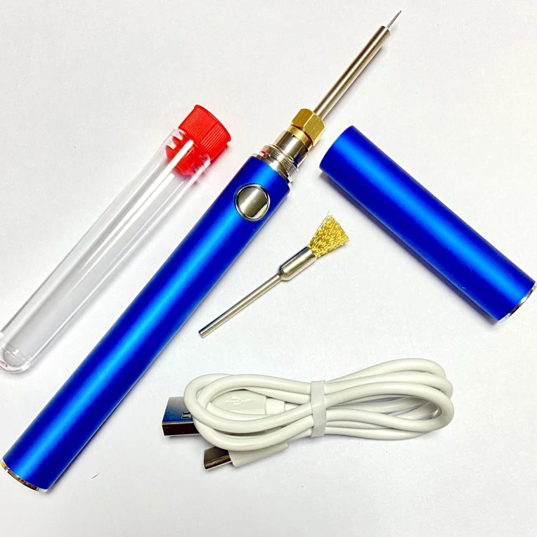 烫线笔手工断线头编织焊蜡手持烧线头笔无线便携式可调温充电编绳