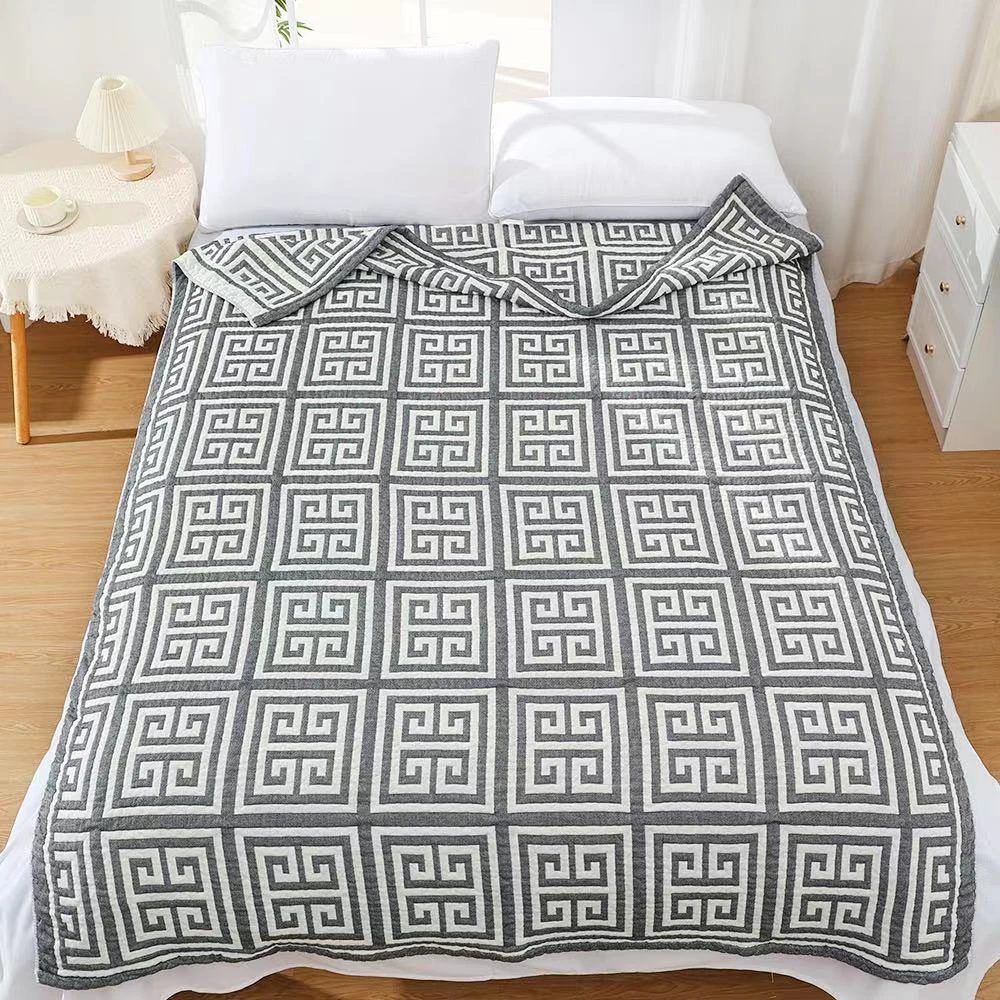 【梵西】150*200cm纱布棉毛巾被舒适双面多功能床盖四季可用