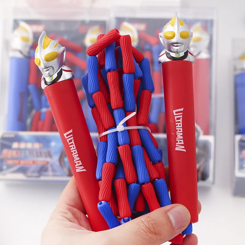 盖亚奥特曼运动软屐跳绳卡通学生用初学者永调节软绳子体育用