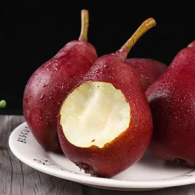 【水果冰淇淋】河北红啤梨新鲜软糯香甜超甜皮薄红皮梨子整箱包邮