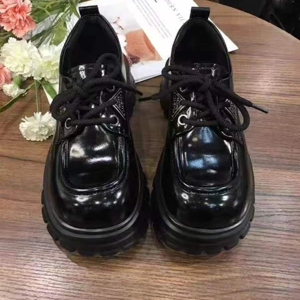 厚底松糕JK厚底乐福鞋英伦风20010