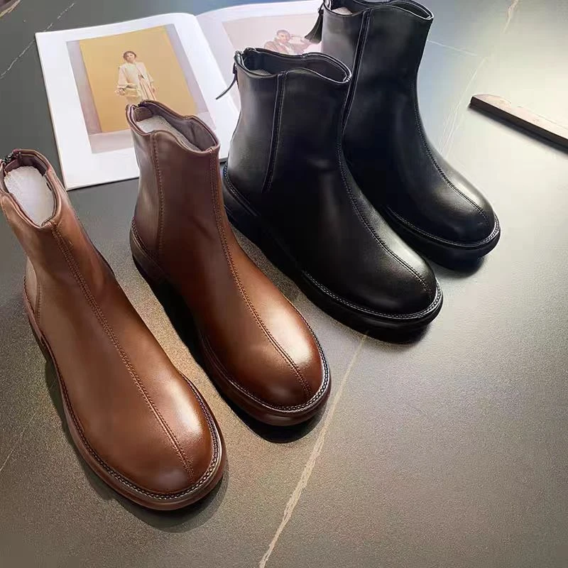 马丁靴切尔西靴网红英伦风靴子时尚百搭女士加绒秋冬1199