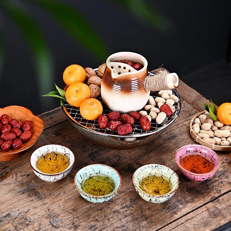 高温烧制围炉煮茶煮酒网红取暖简约中式围炉茶炉热门品茗茶道器具