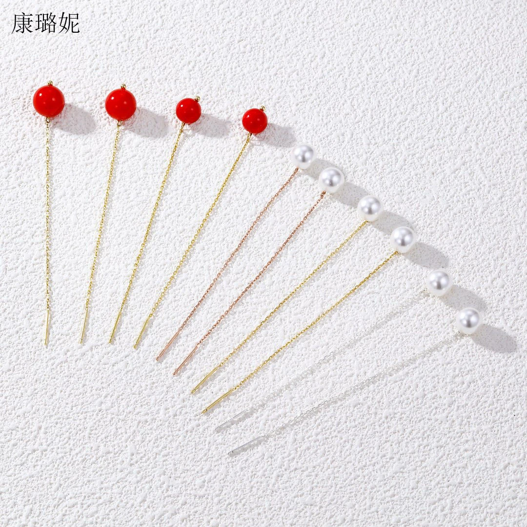 925银耳饰 康璐妮KANGLUNI灯泡耳线轻奢简约时尚百搭气质耳饰