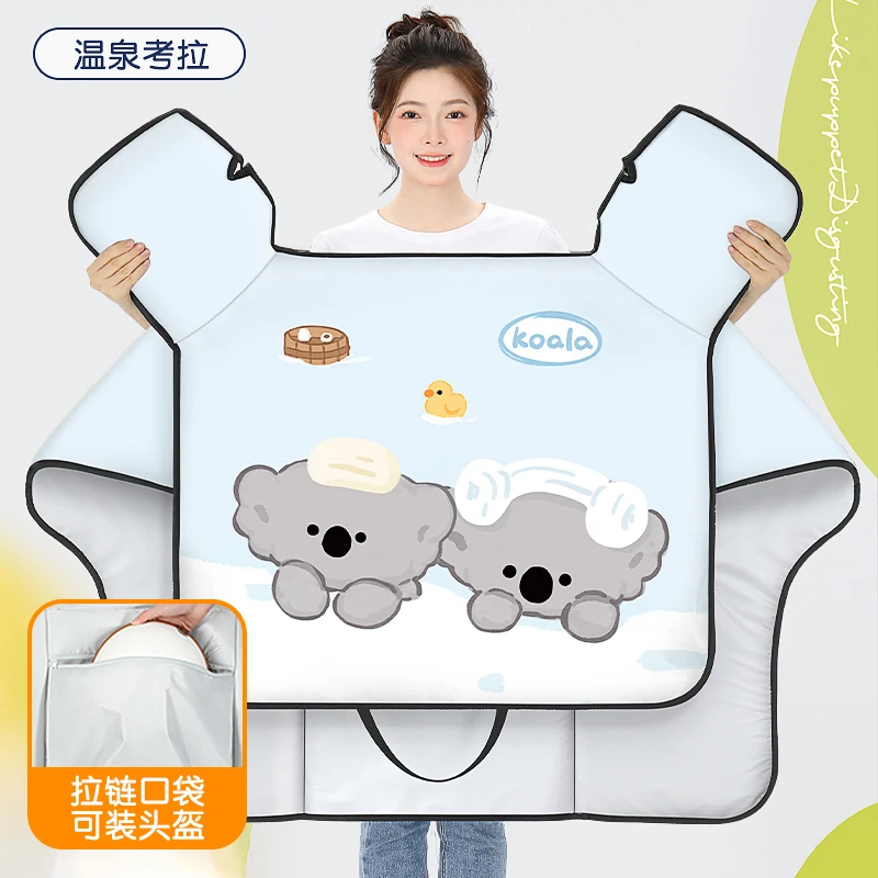 电动车防晒挡风被夏款电瓶摩托车挡风罩双面防水四季通用防风夏季