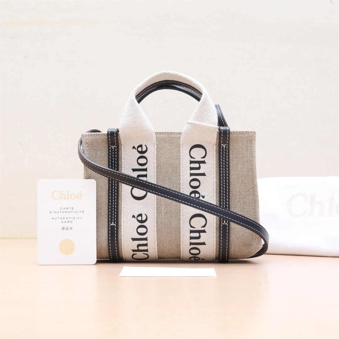 95新 Chloe/蔻依 Woody Tote Mini 20单肩包P214973755