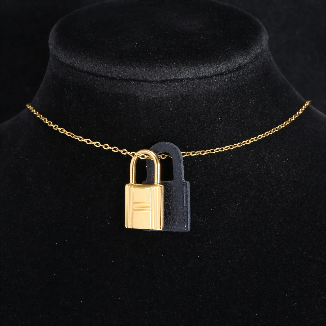 99新 Hermes/爱马仕 锁头 项链 合金P224935224