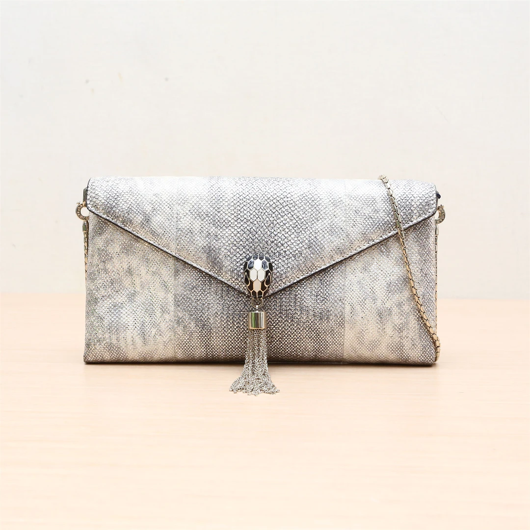 95新 BVLGARI/宝格丽 珐琅 信封 WOC 斜挎包 P234039893