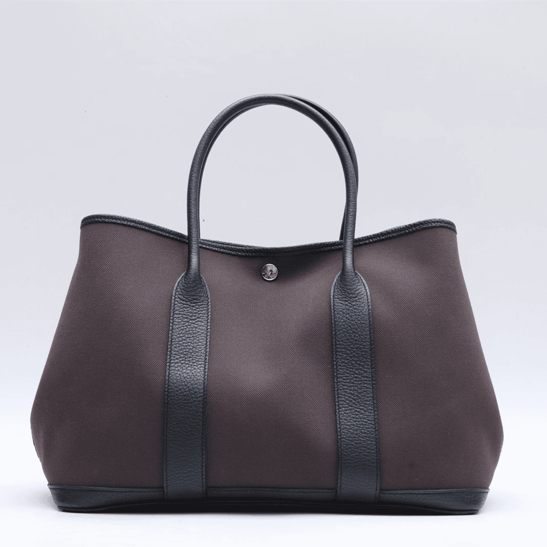 99新 Hermes/爱马仕 花园包 36 2Z午夜蓝 单肩包P224726160