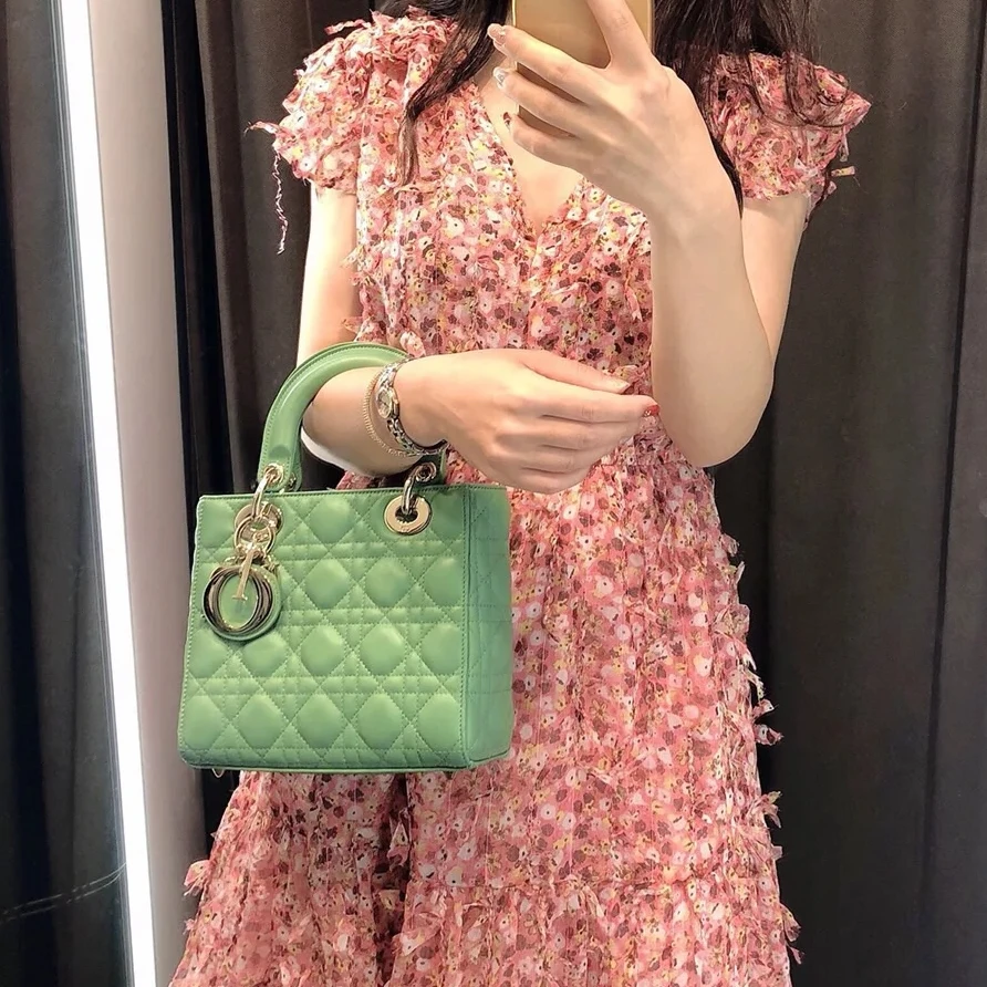 95新 DIOR/迪奥 戴妃包 四格 单肩包 2019 P234968037