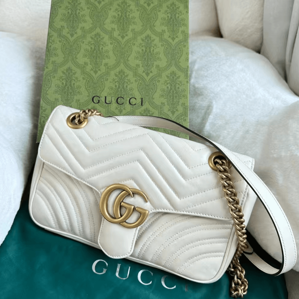 99新 GUCCI/古驰 GG Marmont 肩背包 斜挎包 P224412652