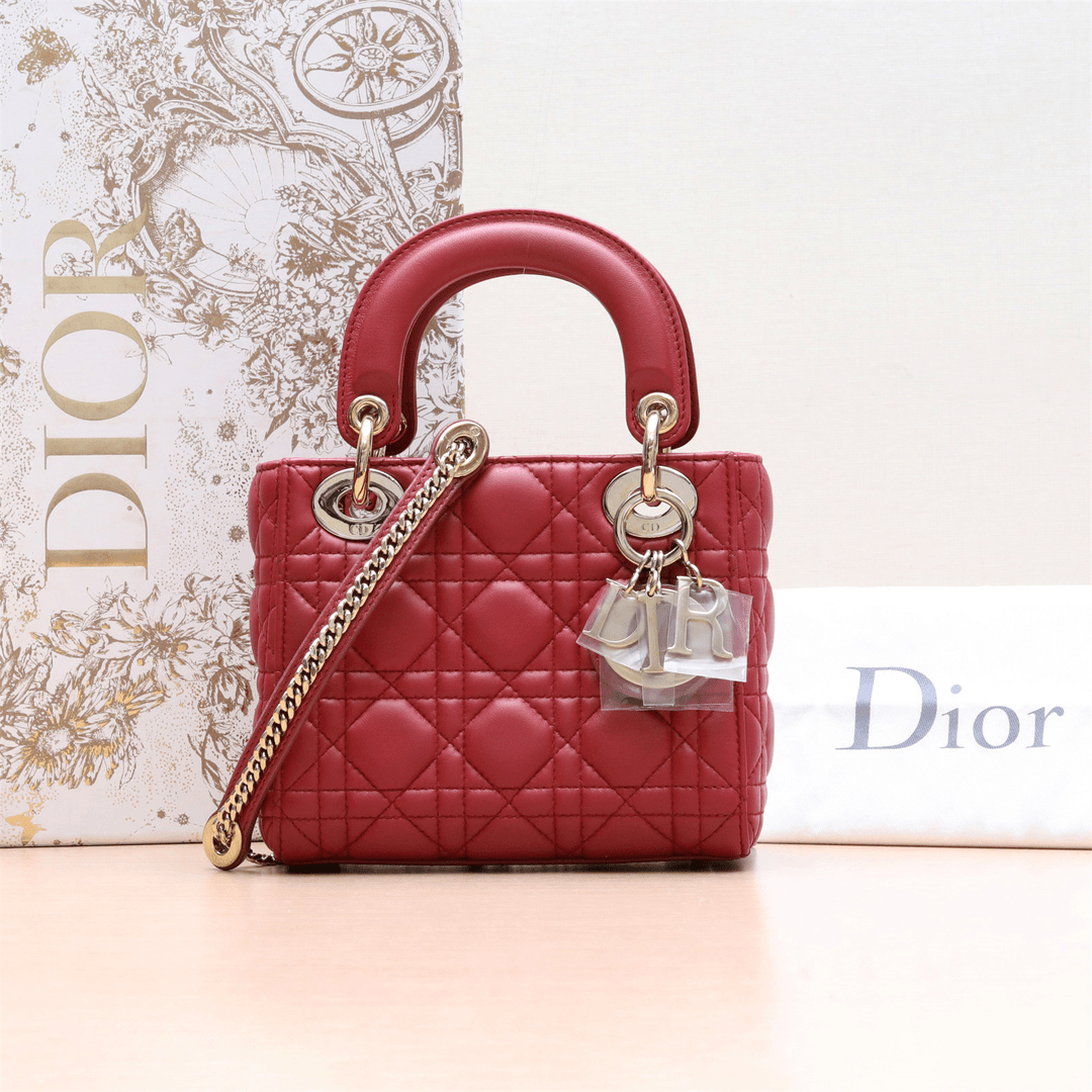 95新 DIOR/迪奥 Lady Dior 戴妃包 三格 单肩包 P214973981