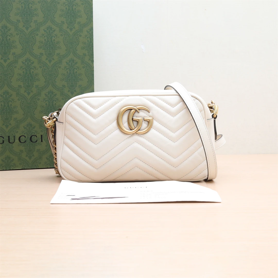 95新 GUCCI/古驰 GG Marmont 相机包 24 单肩包 P234244881