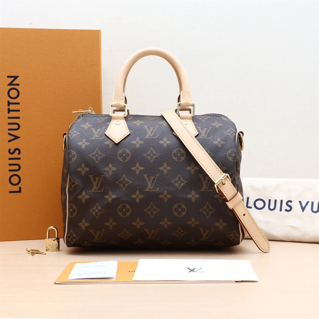 99新 LouisVuitton/路易威登 手提包 Speedy 25 芯片P234347941