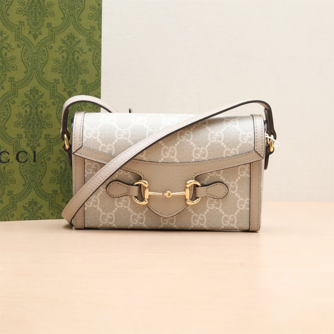 99新 GUCCI/古驰 马衔扣 1955 单肩包 18 P224931140