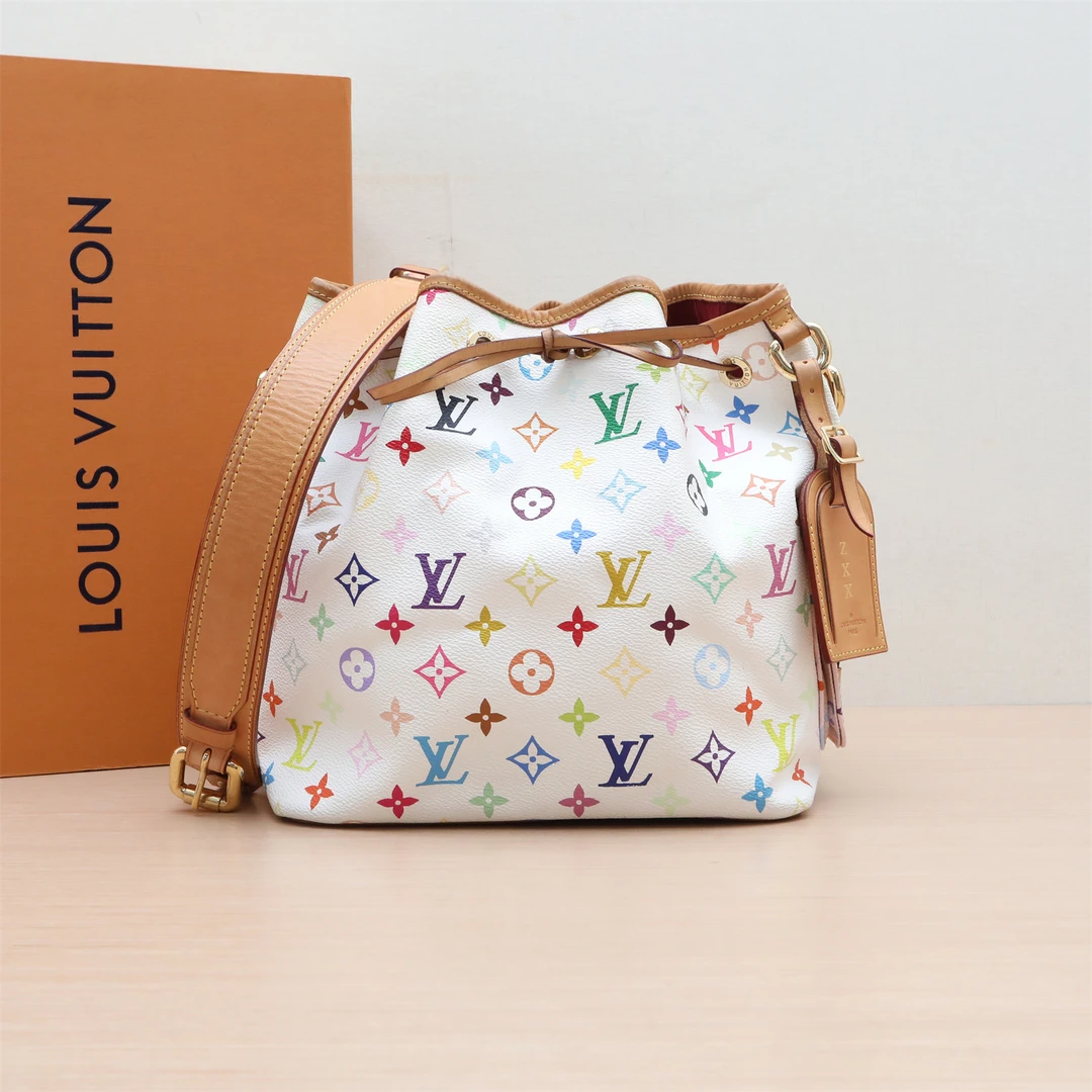 95新 LouisVuitton/路易威登 中古 白三彩 2009 单肩包P244274725