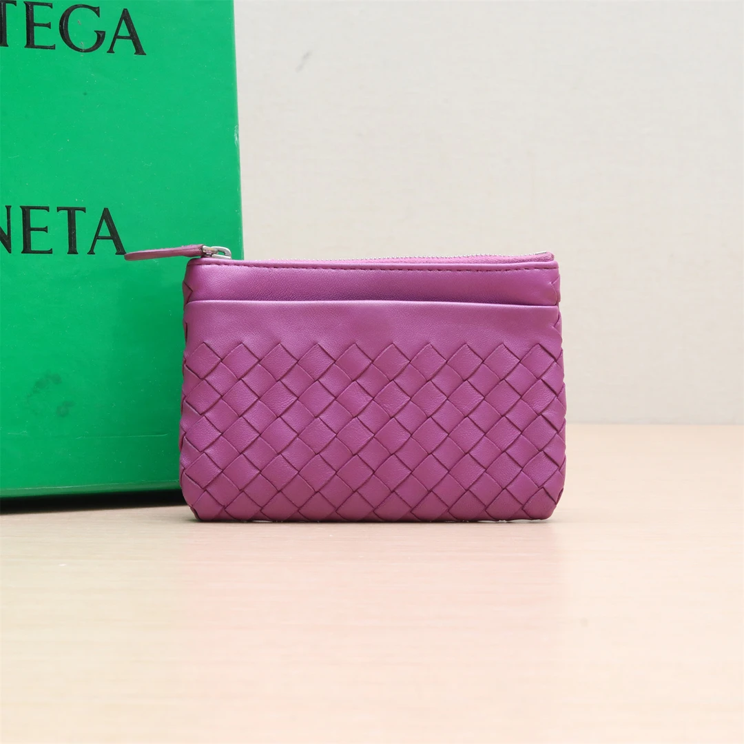 95新 BOTTEGA VENETA/葆蝶家 零钱包 紫色 P234245458