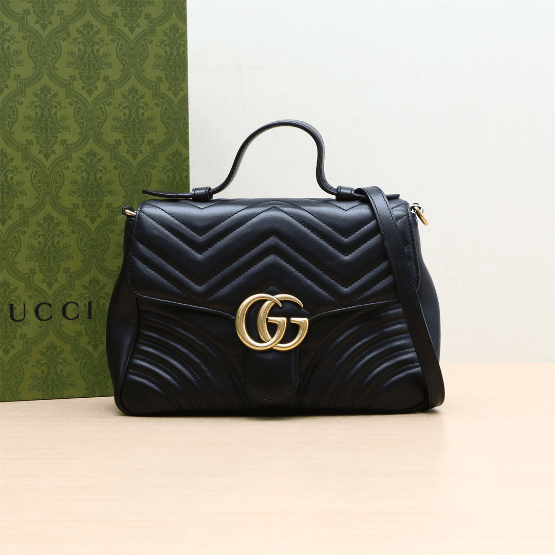 95新 GUCCI/古驰 GG Marmont 手提 单肩包 P224827836