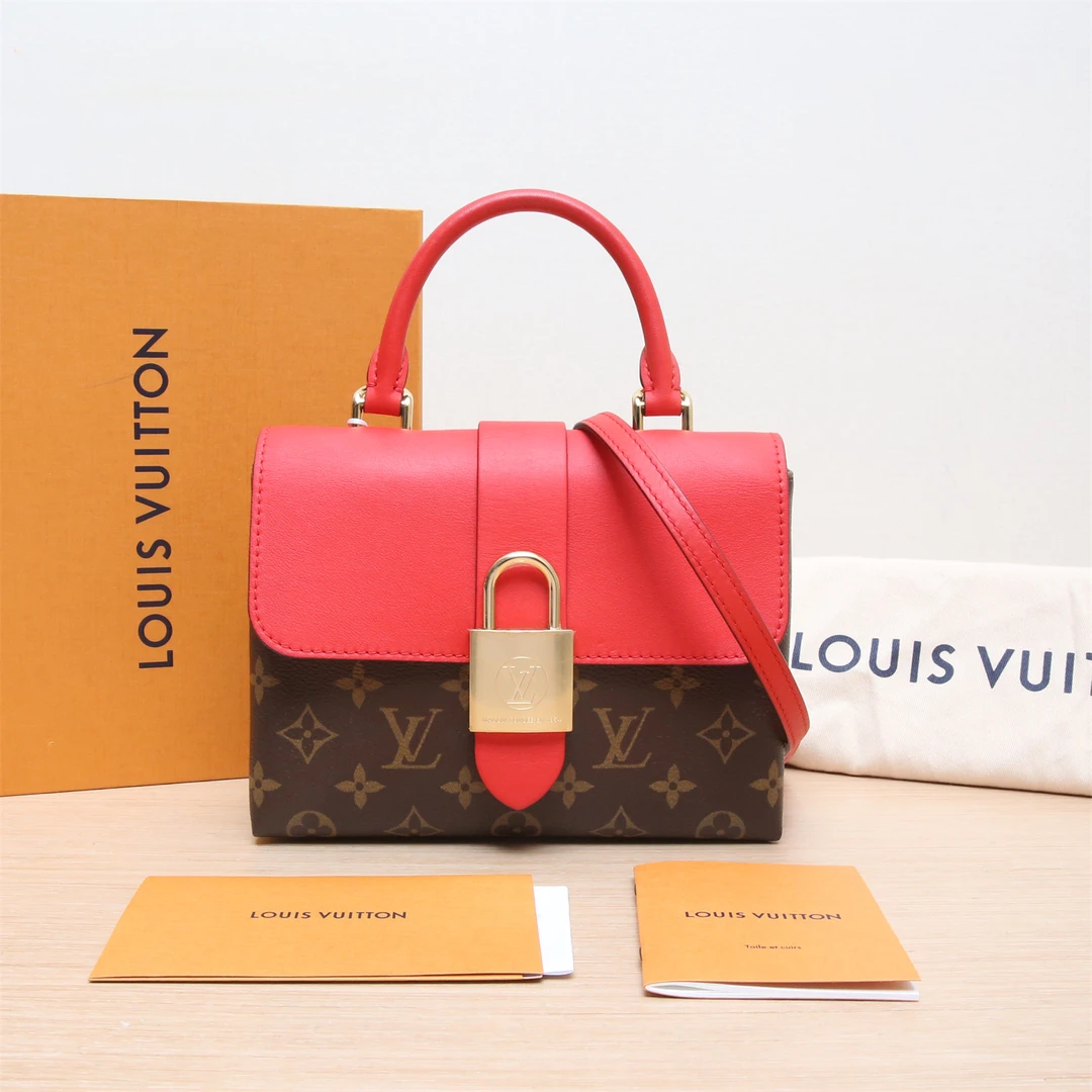 99新 LouisVuitton/路易威登 Locky BB 锁头包 单肩包 P224829415