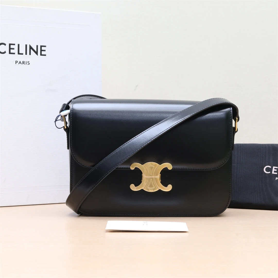 99新 Celine/思琳 凯旋门 金属锁扣 22 单肩包 P234347862