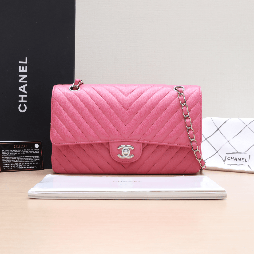 99新 Chanel/香奈儿 CF 经典款 口盖包 中号 单肩包 P243758430