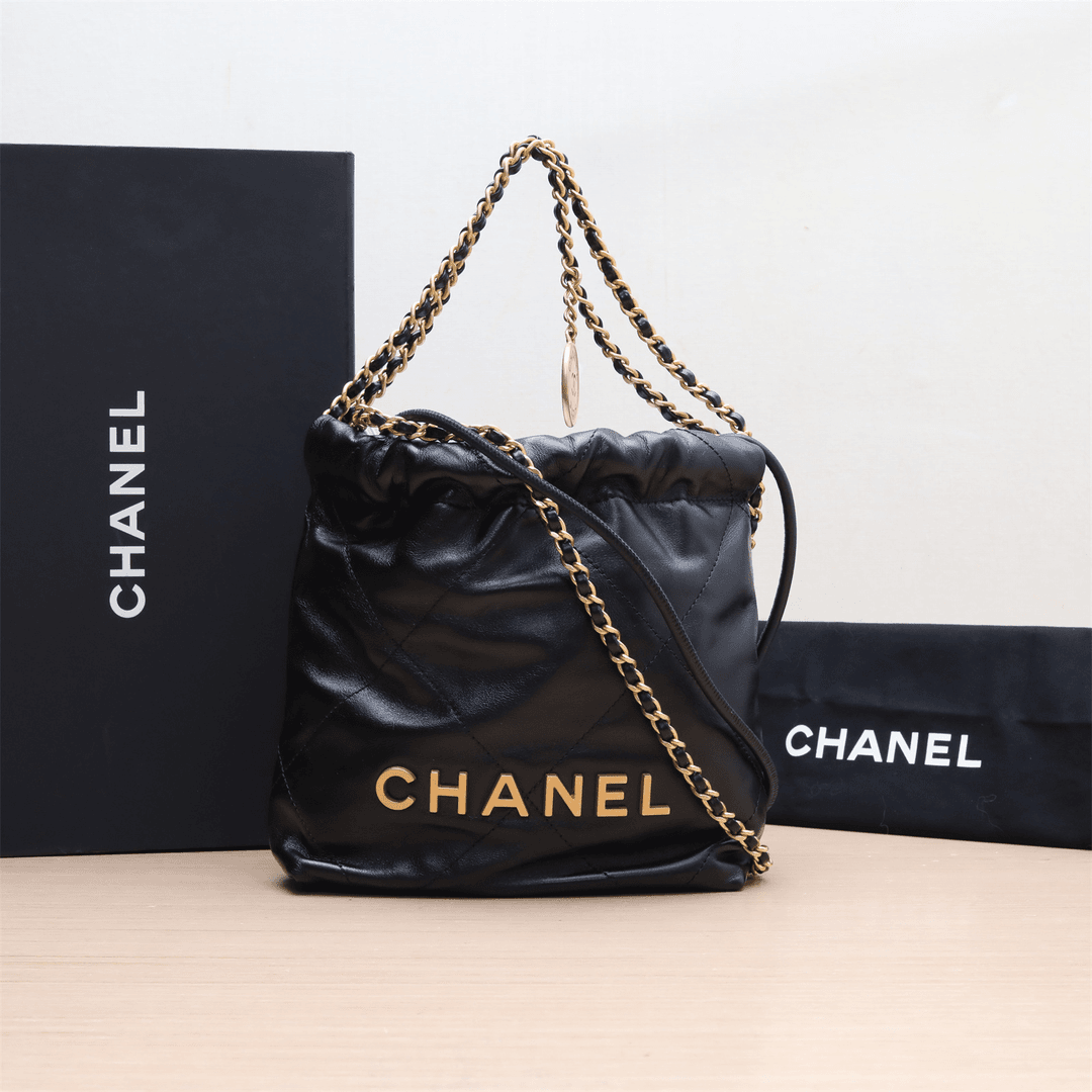 99新 Chanel/香奈儿 22Bag Tote托特包 Mini 斜挎包 P224827614