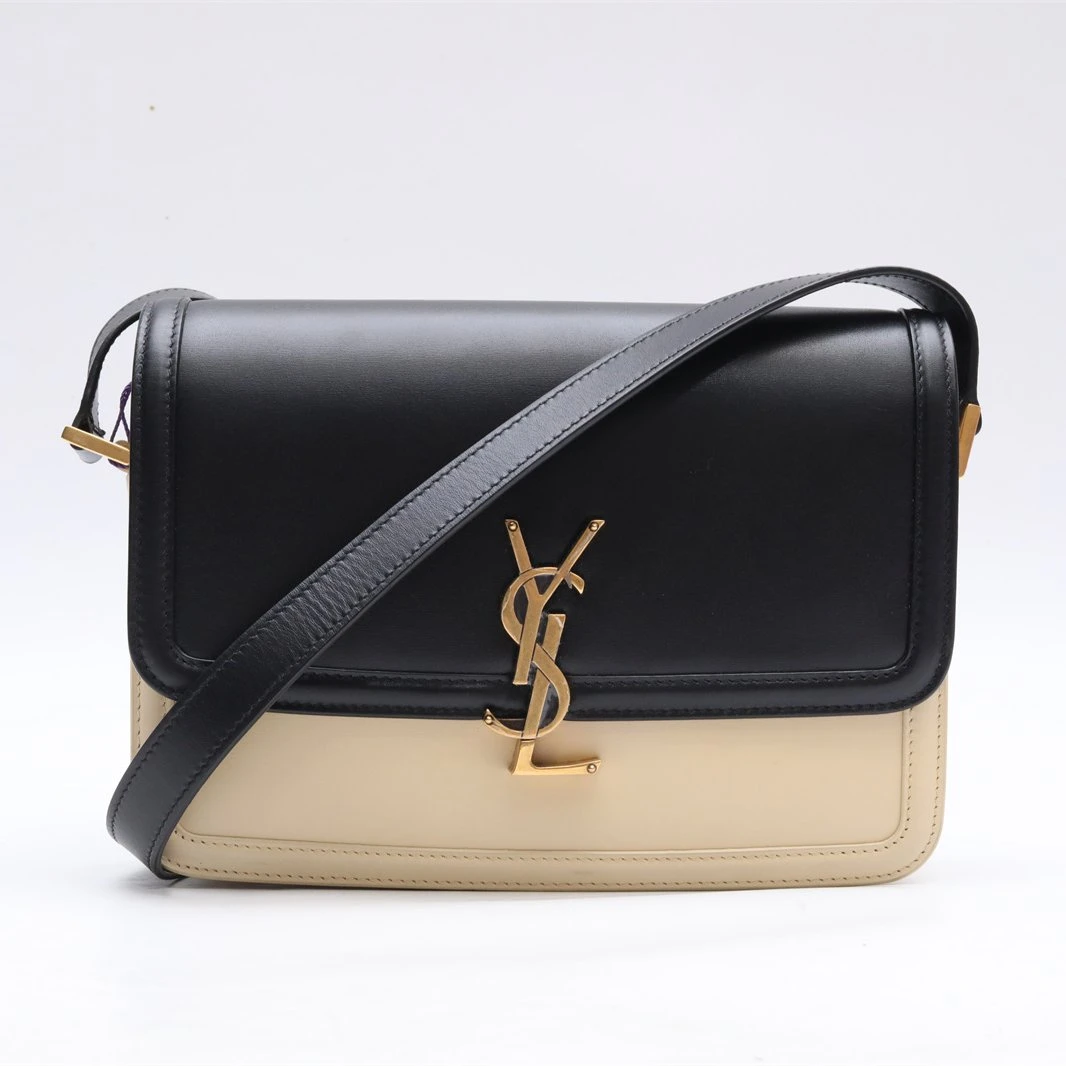 99新 YSL/圣罗兰 YSL 豆腐包 斜挎包 金扣P244276738