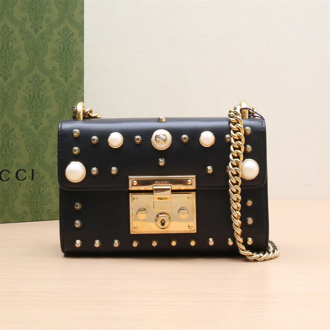 95新 GUCCI/古驰 Padlock 锁头包 盒子包 斜挎包 P233287072