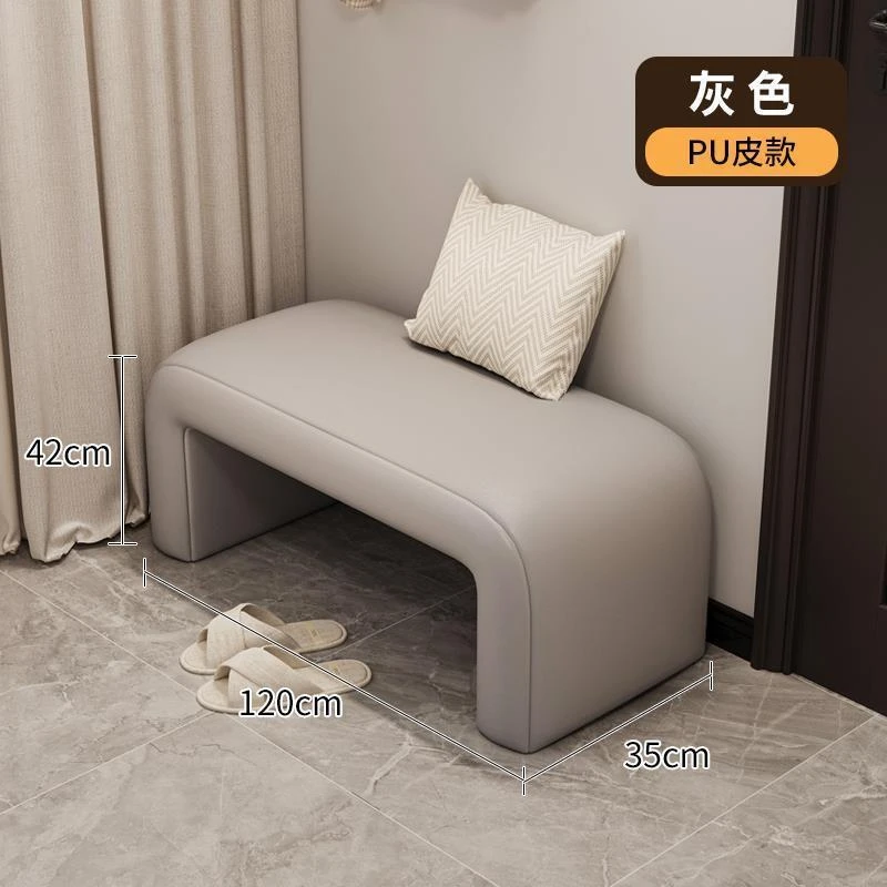 换鞋凳家用门口入户玄关穿鞋凳卧室沙发床尾凳试衣间软包长条凳子