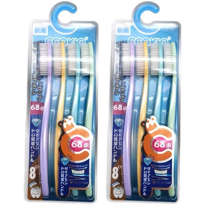 2049 CCOKIO68孔大刷头牙刷宽头 家庭装牙刷