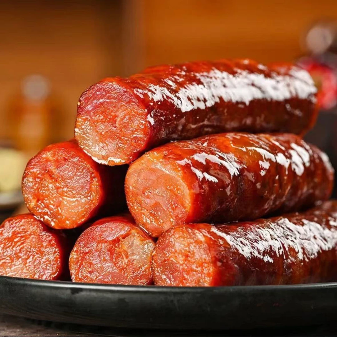 川味麻辣腊肠农家手工特产自然风干非烟熏腊肠三肥七瘦