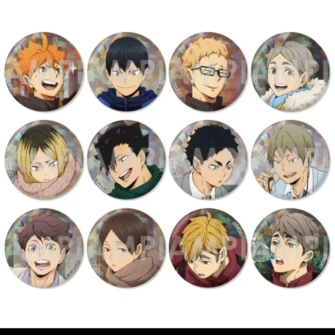 排球少年  新秋冬闪吧唧徽章