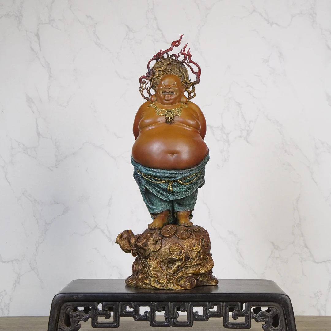 象外天工新品 西游记之弥勒佛  西游记 全铜 玄关 手工 中式创意