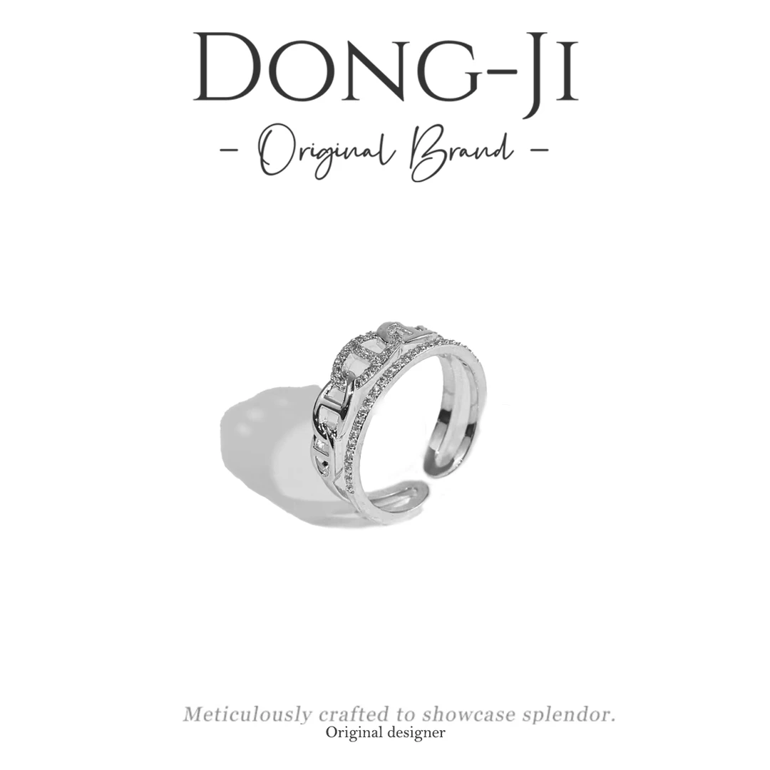 铜合金戒指 【DONGJI专属】JZ6011时尚个性小众轻奢百搭开口戒指