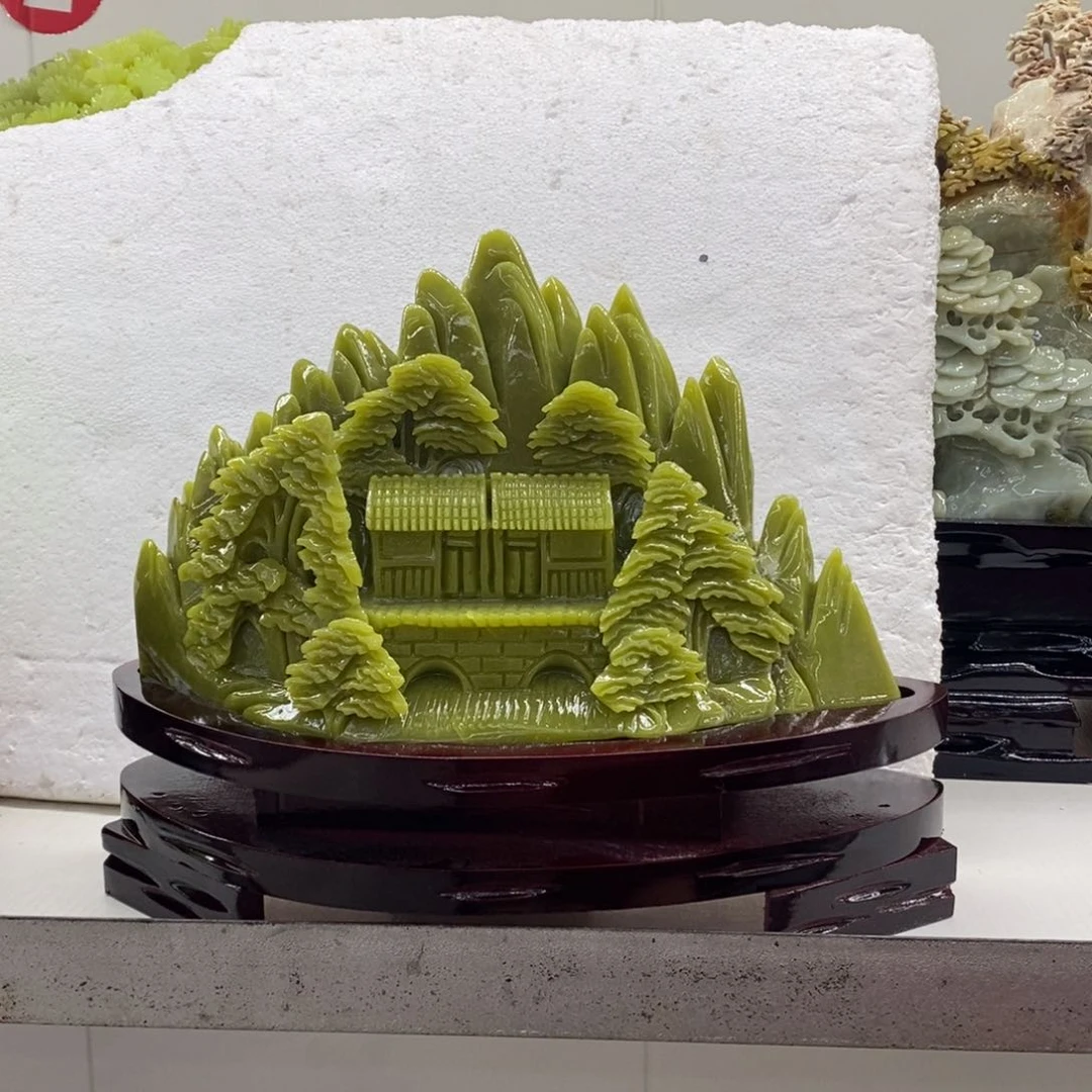 【闪购商品】蛇纹石玉摆件未镶嵌